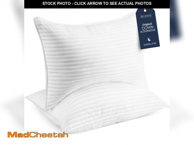 Lot 74-12303969 - Beckham Hotel Collection Bed Pillows Standard/Queen Size Set of 2 - Original Down Alternative Pillow...