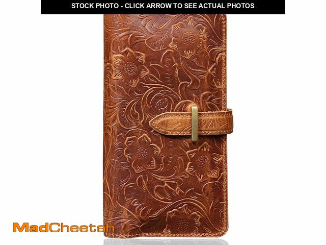 Lot 74-12716622 - Rmawrad Dual phone Holster, Genuine Leather Shock-proof Wallet,Flip Folio Cover with Card Slot, Univ...