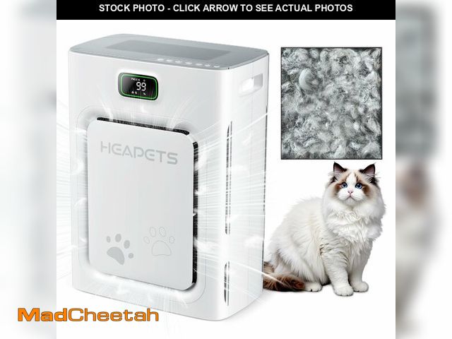 Lot 74-13564235 - Pet Air Purifier for Home Large Room 2500 sq ft, H13 HEPA Washable Double-Sided Filter,Air Cleaner f...