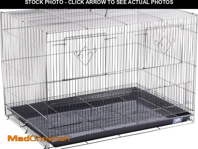 Lot 74-12399263 - Prevue Hendryx SPF063 Divided Flight Cage, Black - UNUSED