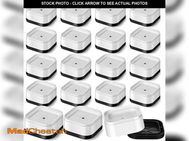 Lot 74-12305934 - Ecally 16 Pack Furniture Risers Adjustable Bed Risers Desk Leg Risers 1.38" Stackable Heavy Duty Bed...