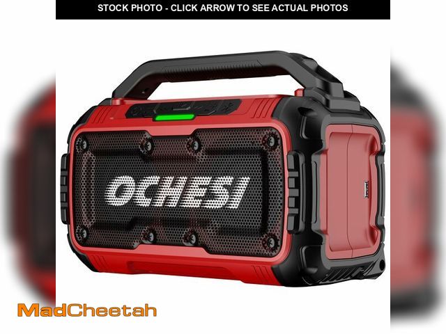 Lot 74-14424977 - Cordless Bluetooth Speaker for Milwaukee 18V Batteries, 80W Portable Jobsite Stereo Speaker with Dua...