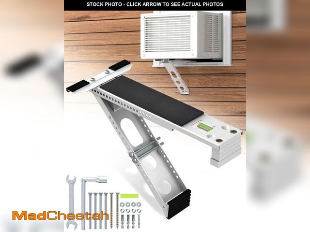 Lot 74-12302923 - AC Window Air Conditioner Bracket: Portable Anti-Slip Support Bracket Heavy Duty Up to 165 lbs - Saf...