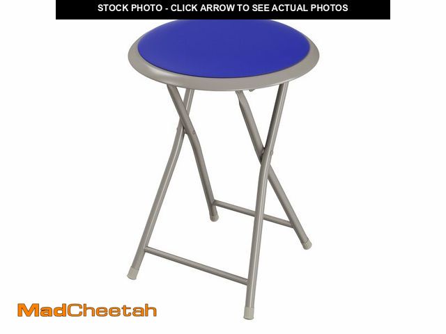 Lot 74-13785994 - Lavish Home Folding Bar Stool Ã¢â¬â Portable 18-Inch Backless Seat with 225lb Capacity Ã¢â¬â C...