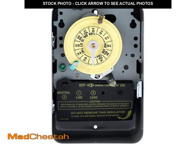 Lot 74-12557482 - Intermatic T100 Series 40 Amp 125V SPST 24-Hour Mechanical Time Switch with Indoor Enclosure - UNUSE...