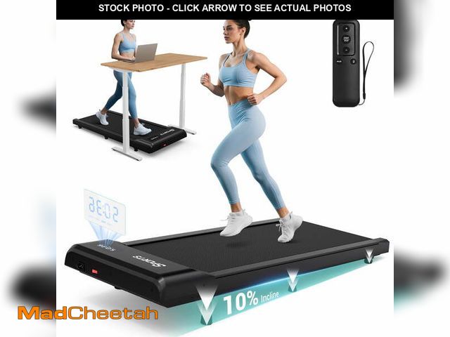 Lot 74-13766444 - Dprodo Walking Pad with 10% Incline,Walking Pad Treadmill for Home Office,2.5 HP Under Desk Treadmil...