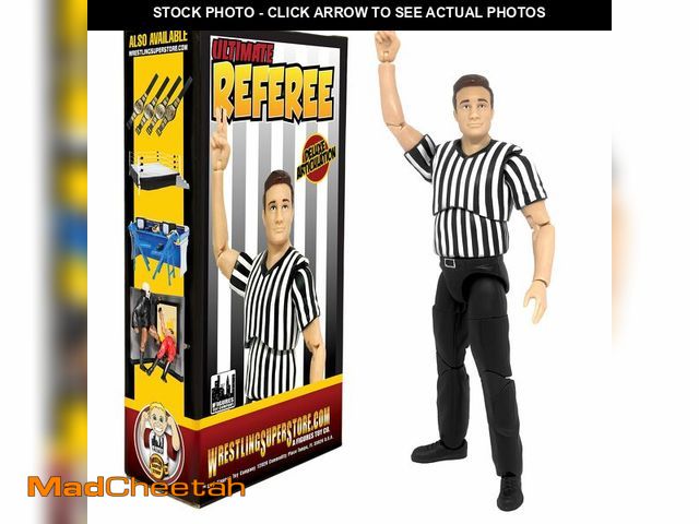 Lot 74-14065741 - Ultimate Referee with Deluxe Articulation for Wrestling Action Figures - UNUSED