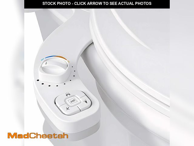 Lot 74-12712974 - Hot &amp; Cold Bidet Attachment for Toilet, Non-Electric, Adjustable Pressure, Self-Cleaning Nozzle,...