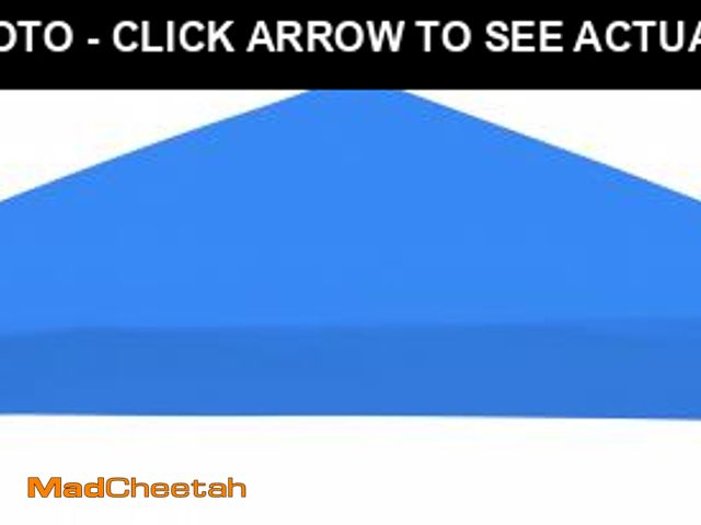 Lot 74-12526045 - Ozark Trail 10' x 10' Instant Slant Leg Pop up Canopy Replacement Top Shading Cover, Blue - UNUSED
