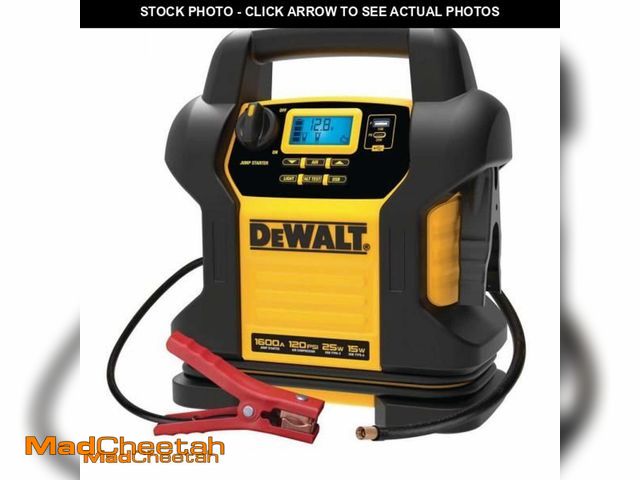 Lot 74-11895271 - DEWALT 1600 Peak Amp Jump Starter with Digital Compressor and USB Power Bank - USED