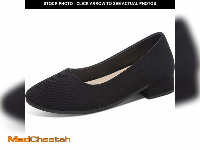 Lot 74-14294321 - ALTOCIS WomenÃ¢â¬â¢s Low Block Chunky Heels Pumps Ladies Elegant Closed Round Toe Pumps Shoes Low ...