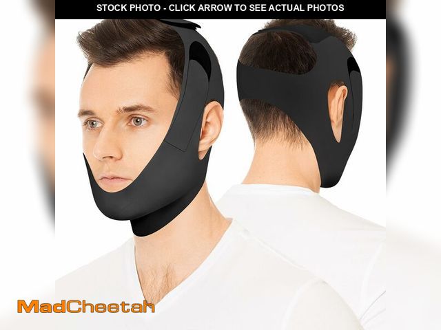 Lot 74-12715525 - OHELEEP Anti Snore Chin Strap for CPAP Users, Snore Stopper Adjustable, Chin Strap for Sleeping Comf...