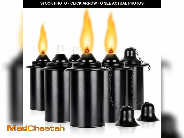 Lot 74-13549391 - Torch Replacement Canisters, Table Top Torch Canister, Citronella Torch Refill Canister with Wicks a...