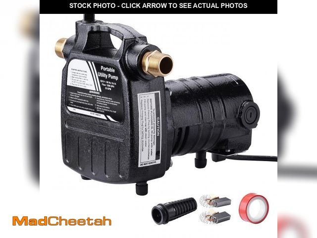 Lot 74-12049034 - EXTRAUP 115Volt 1/2HP 1500 GPH Heavy Duty High Pressure Cast Iron Casing Water Transfer Utility Pump...