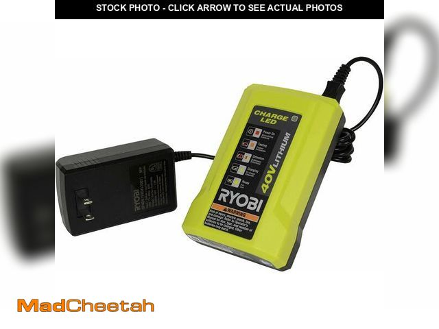 Lot 74-12770639 - RYOBI GEN2 Lithium-ion 40 Volt 40v Slim Line Compact Battery Charger OP404 - UNUSED