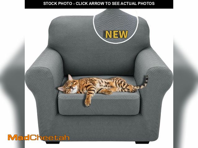 Lot 74-14066585 - XINEAGE 2026 New 2 Pieces Chair Covers with Arms Super Stretch Chair Slipcover for Living Room Pet D...