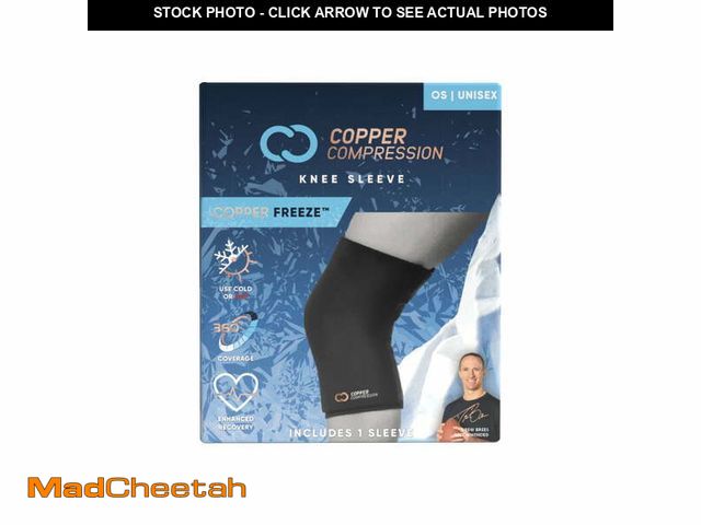 Lot 74-12860574 - CopperFreeze Compression Knee Sleeve â Hot &amp; Cold Therapy for Pain Relief, Arthritis, Swelling...
