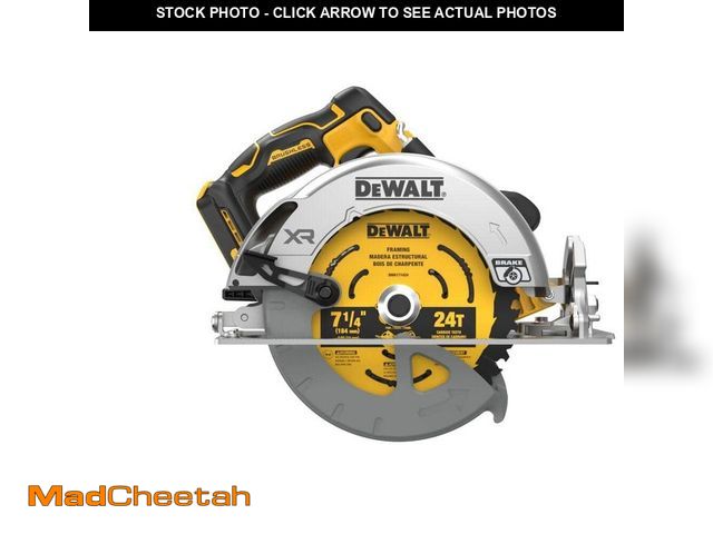 Lot 74-12545676 - DEWALT 20-Volt MAX 7-1/4 in. Cordless Circular Saw (Tool Only) - USED