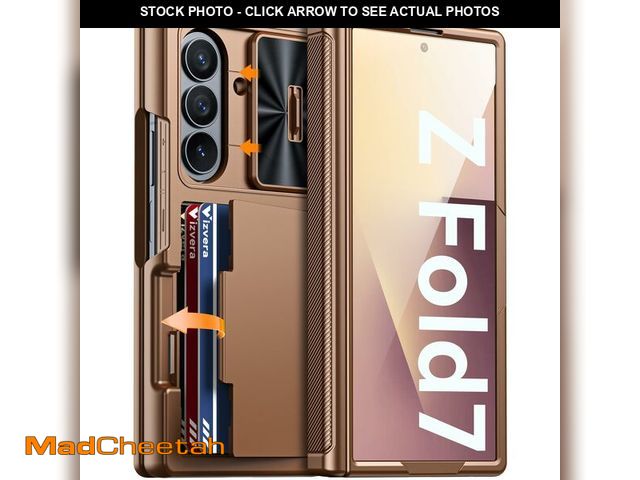 Lot 74-12883157 - Vizvera for Samsung Galaxy Z Fold 7 Case RFID Wallet with Cards Holder [Hinge Cover] [Camera Cover] ...