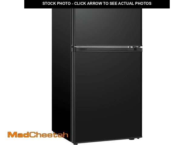 Lot 74-14222883 - HAILANG 17.68 in. 3.2 cu.ft. Mini Refrigerator in Black with Freezer, 5 Settings Temperature Adjusta...