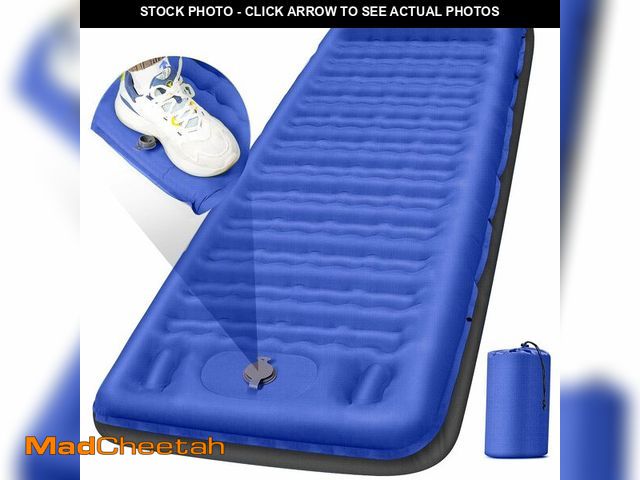 Lot 74-14208706 - FNARMW Camping Sleeping Pad, Extra Thick 5 Inch Camping Mat with Pillow Built-in Foot Pump Inflatabl...
