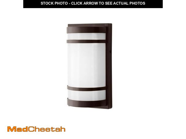 Lot 74-12692462 - Home Decorators Collection Mullen Oil Rubbed Bronze Hardwired LED Outdoor Wall Light Lantern Sconce ...