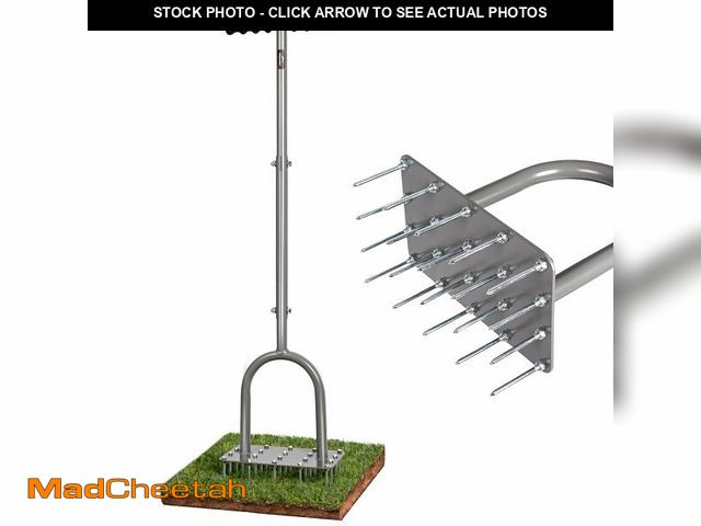 Lot 74-14154653 - Walensee Four-Row Spike Lawn Aerator,Manual Heavy-Duty Steel Aerator Lawn Tool with 20 Sharp Spikes,...
