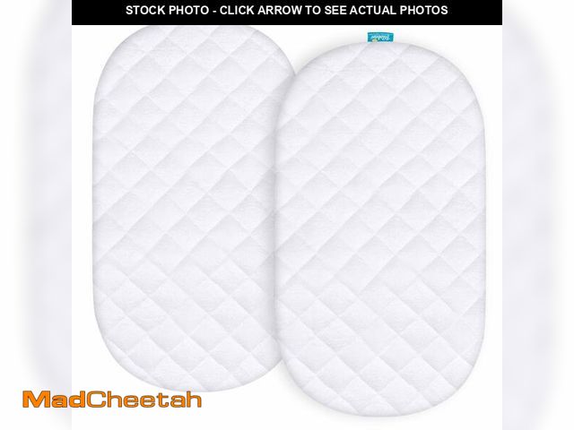 Lot 74-14154706 - Waterproof Bassinet Mattress Pad Cover Compatible with Graco Sense2Snooze Bassinet, 2 Pack, Ultra So...