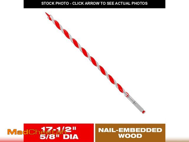 Lot 74-14245794 - DIABLO 5/8 in. x 17-1/2 in. High Carbon Steel Auger Drill Bit for Wood and Nail-Embedded Wood - UNUS...