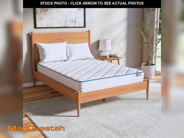 Lot 74-12477405 - Mainstays 8" Pocket Spring Hybrid Bed Mattress in a Box, Medium Firm Full - UNUSED