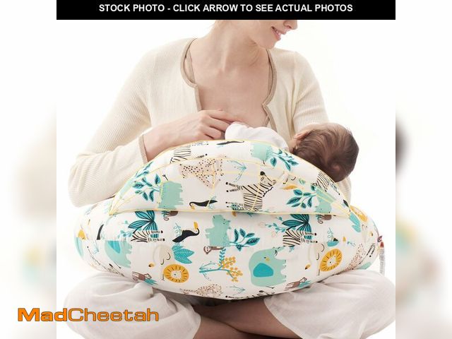 Lot 74-12703801 - Momcozy Pioneering Safety Fence Nursing Pillow for Breastfeeding- Wider Feeding Pillows for More Sup...
