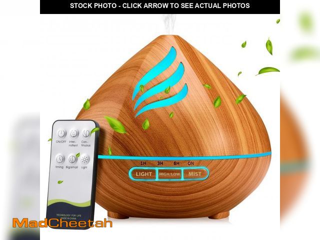 Lot 74-12048990 - Essential Oil Scent Diffuser: 500ML Aroma Diffuser with Remote Control, Large Fragrance Aromatherapy...