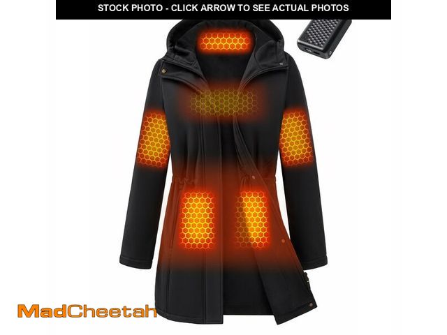 Lot 74-14154949 - Women Heated Jacket Battery Pack Included Electric Winter Work Coat Vest Travel Hoodie Camping Chair...
