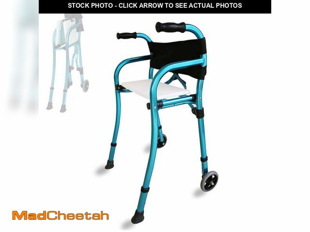 Lot 74-12679012 - Lightweight Rollator Walkers for Seniors with Seat, Folding Rolling Walker with Seat for Elderly, He...
