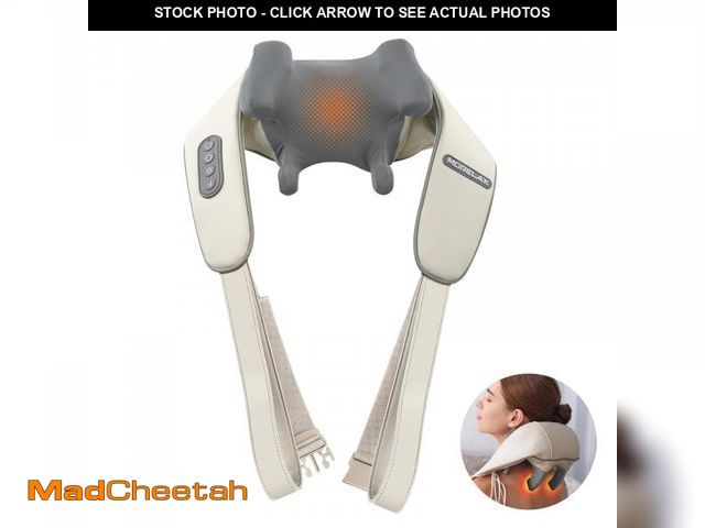 Lot 74-12051127 - Neck Massager with Heat, Electric Deep Tissue 6D Kneading Massage, Cordless Shiatsu Neck and Back Ma...
