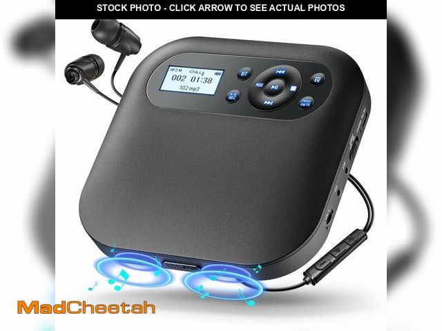 Lot 74-13623845 - Desobry CD Player Portable Bluetooth CD Player with Speakers and FM Transmitting Portable CD Players...