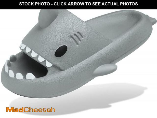 Lot 74-12218345 - Men's and Women's Shark Slides Cloud Slippers Summer Novelty Open Toe Slide Sandals Anti-Slip Beach ...