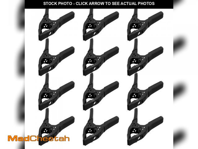 Lot 74-12127701 - Heavy Duty Metal Spring Clamps: 12-Piece for Woodworking Spring Clamps 6-inch Tarp Clamps Heavy Duty...