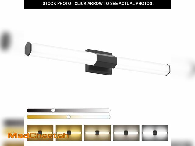 Lot 74-12806601 - SOLFART| Black Bathroom Light Fixtures Bathroom Linear Light Bar 18W 1620LM 2700K-6200K 120V | 5CCT,...