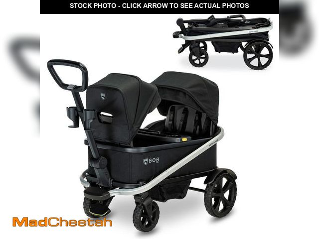 Lot 74-12202802 - BOB Gear Renegade Canopy Stroller Wagon with 3 Seats, 5-Point Harness System, All-Terrain Tires, and...