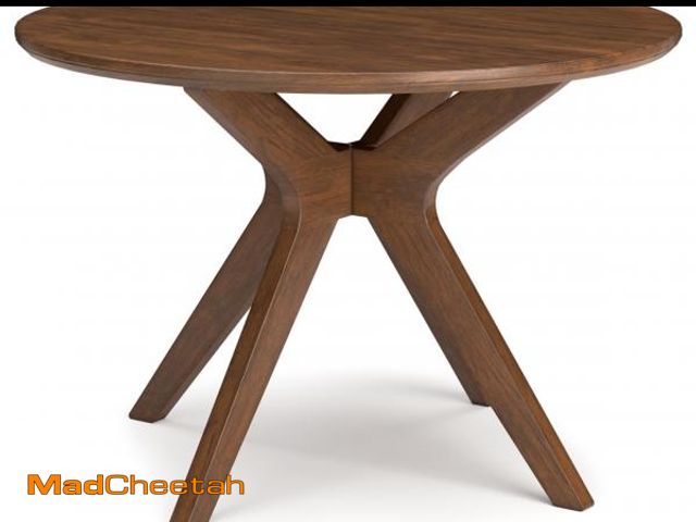 Lot 74-12149389 - Signature Design by Ashley Lyncott Traditional Round Dining Room Table, Seats up to 4, Brown - UNUSE...