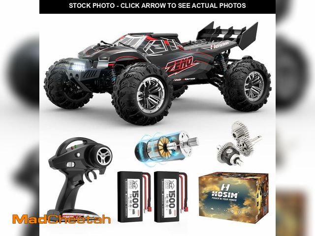 Lot 74-12712970 - Hosim RC Car for Adults, 1/10 Scale Remote Control Car 48+KMH, High Speed Large RC Truck 4X4 Off-Roa...
