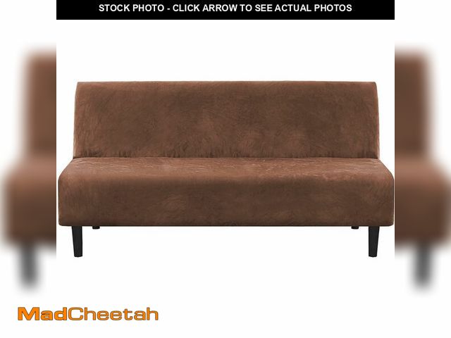 Lot 74-13625467 - H.VERSAILTEX Real Velvet Futon Cover Armless Sofa Covers Sofa Bed Covers Stretch Futon Couch Cover S...