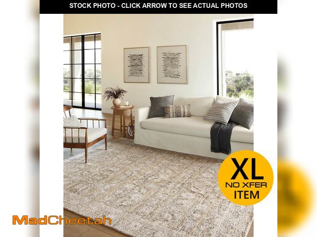 Lot 74-12787075 - Loloi Amber Lewis Alie Collection ALE-05 Gold/Beige 7'-10'' x 10', .13'' Pile Height, Area Rug - UNU...