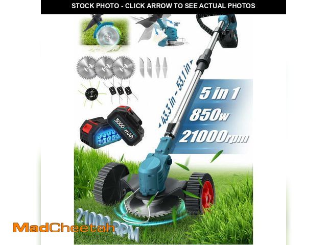 Lot 74-12778783 - RELOIVE Weed Eater,Cordless Weed Trimmer,Electric Weed Wacker, with 2PCS 3000mAh Batteries and Charg...