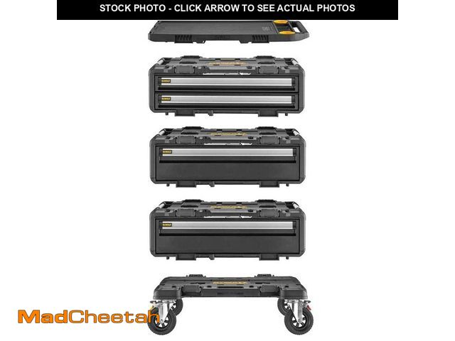 Lot 74-14467821 - DEWALT TOUGHSYSTEM 2.0 DxL 30 in. 2-Drawer Box, (2) 30 in. Deep Drawer Boxes, 30 in. Dolly and 30 in...