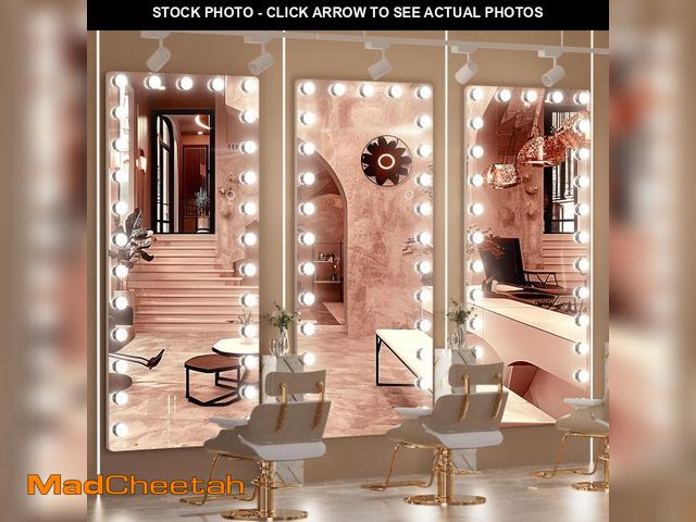 Lot 74-12134153 - OUYOBO Full Length Mirror with Lights, 80" x 31" Led Standing Mirror, Hollywood Full Body Mirrors wi...