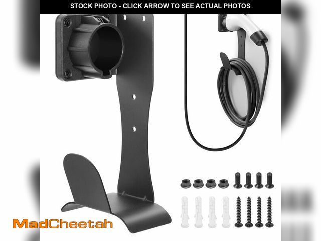 Lot 74-12605094 - LZSTEC EV Charger Holder Cable Organizer Wall-Aligned Mount J1772 Holder, Space-Saving, No Cable Cut...