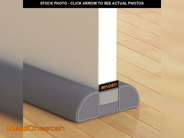 Lot 74-13962944 - MAGZO Door Draft Stopper, 30 Inch Adjustable Under Door Gap Filler, Fits 26'' - 30'' Bottom Widths, ...