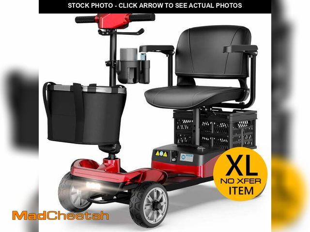 Lot 74-12890454 - EAGLOG Upgrade 4 Wheels Mobility Scooter with Removable Battery, Compact Heavy Duty Mobile for Trave...